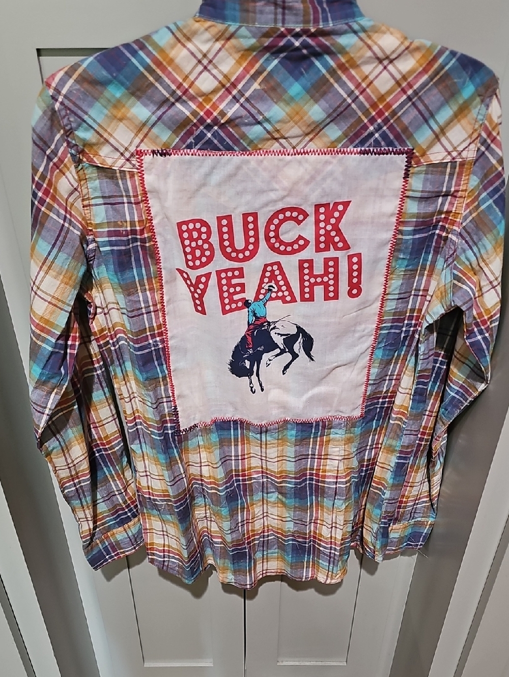 Wrangler Plaid Shirt in Teal,Blue,Red